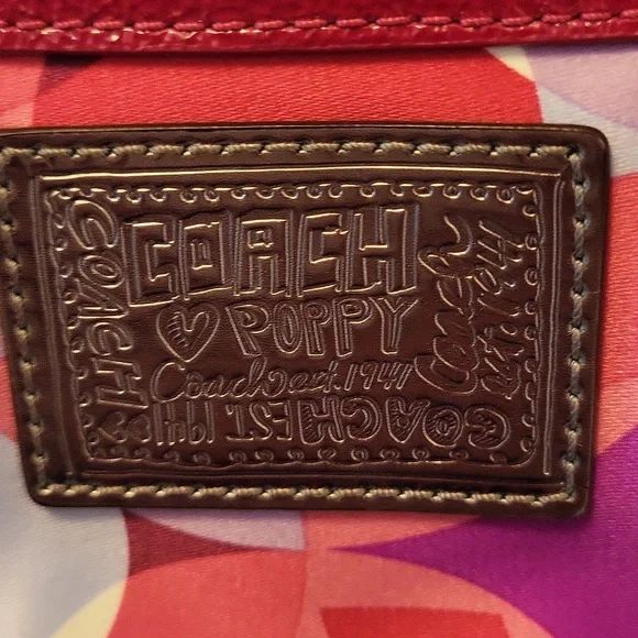 Coach Kalideoscope Pink Multicolor Geometric Shoulder Bag Crossbody 14736 - Picture 3 of 16